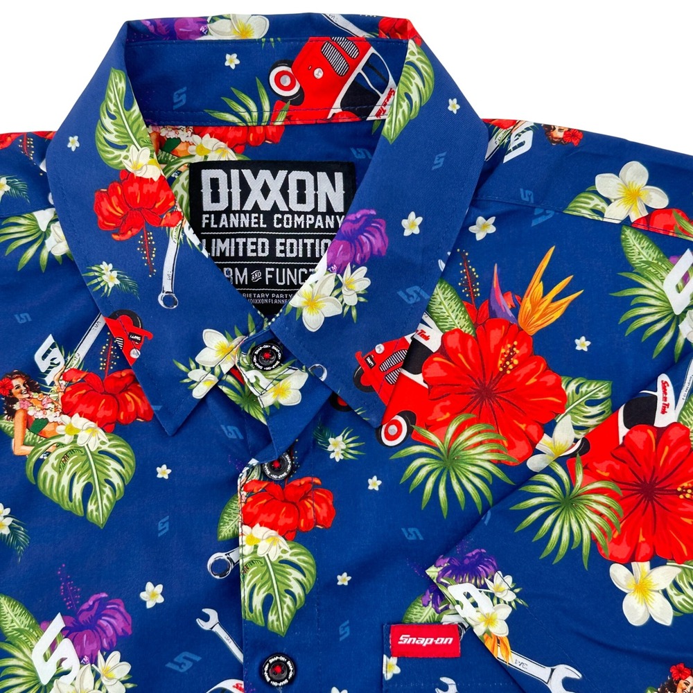 DIXXON Limited‎ Edition Snap On Tools Short Sleeve Button Up Shirt Men's M